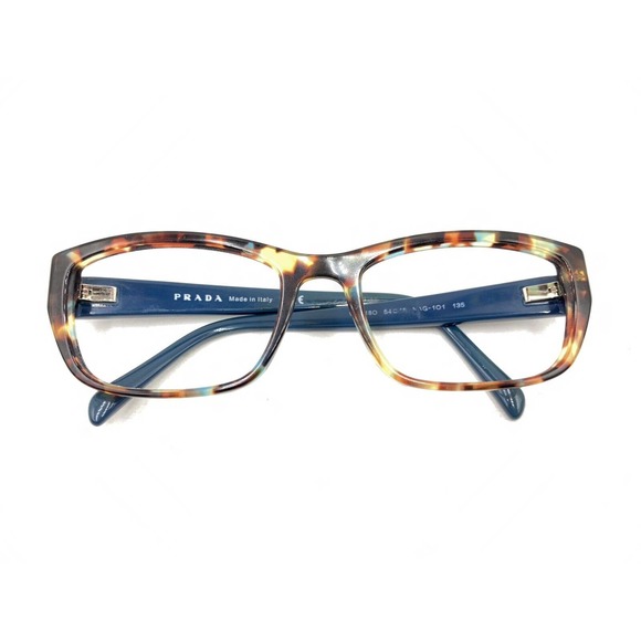 Prada VPR 18O NAG-1O1 Tortoise Brown Blue Green Eyeglasses Frames 54-18 135 - Picture 12 of 12